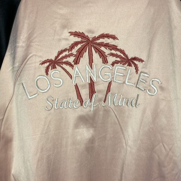 Ashley By 26 International Los Angeles State of Mind Pink & Black Bomber Size 3X - Picture 10 of 10